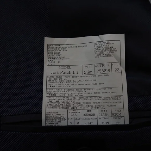 SuitSupply x Jort 3-Piece Blue Wool Suit - Picture 6 of 11